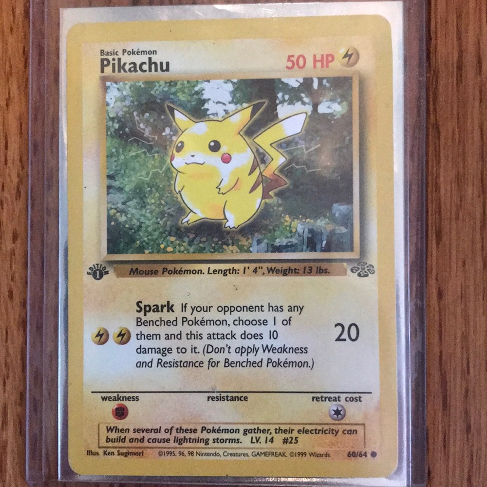 Original 1995 mint condition 1st edition Pikachu.